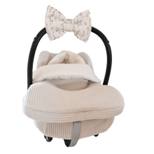 Afbeelding in Gallery-weergave laden, Voetenzak Teddy - wafel - ecru teddy - bies - in 30 kleuren