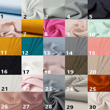 Afbeelding in Gallery-weergave laden, Voetenzak Barcelona - wafel - minky velours - bies - in 30 kleuren