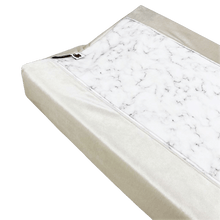 Afbeelding in Gallery-weergave laden, Waskussenhoes Niema-luxury velvet in 10 kleuren-marmer-licht beige