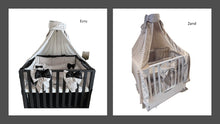 Afbeelding in Gallery-weergave laden, Hemel Massimo - hemeltje - taupe - zand - ecru - voile - ruffles
