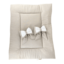 Afbeelding in Gallery-weergave laden, Boxbekleding set Noé Mae voor elke box in zand linnen offwhite ruffles
