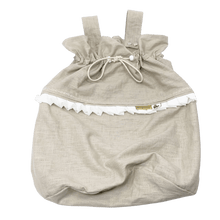 Afbeelding in Gallery-weergave laden, Boxbekleding set Noé Mae voor elke box in zand linnen offwhite ruffles
