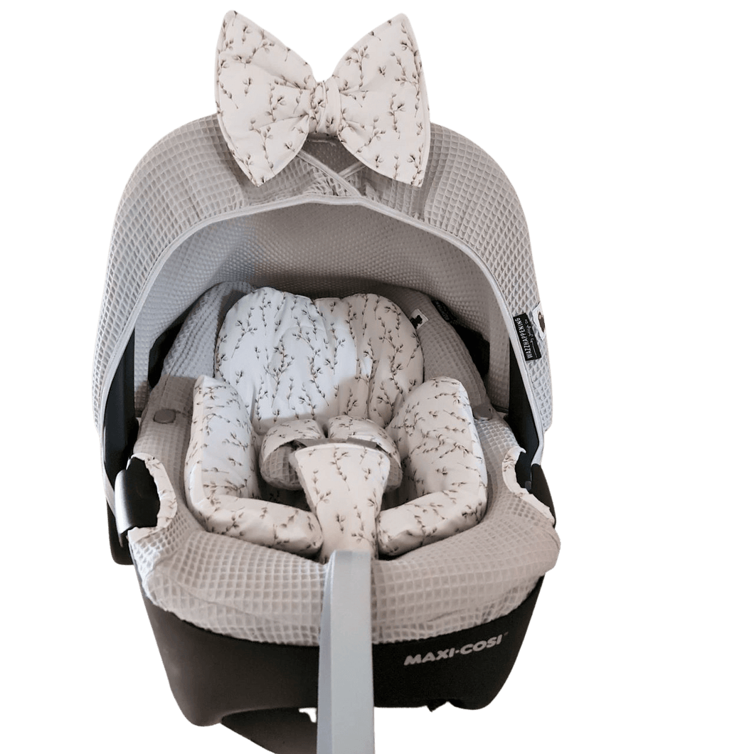 Maxi Cosi hoes Pebble 360 Willow lichtgrijs wafel wilgentakjes