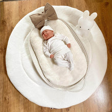 Afbeelding in Gallery-weergave laden, Boxkleed Bamboo - bamboe - creme - ecru - rond - rechthoek - vierkant
