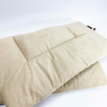 Afbeelding in Gallery-weergave laden, Boxkleed Estee-suedine-beige-luxe stof-rond-rechthoek-vierkant
