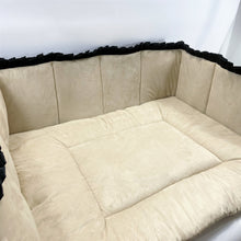 Afbeelding in Gallery-weergave laden, Boxkleed Estee-suedine-beige-luxe stof-rond-rechthoek-vierkant
