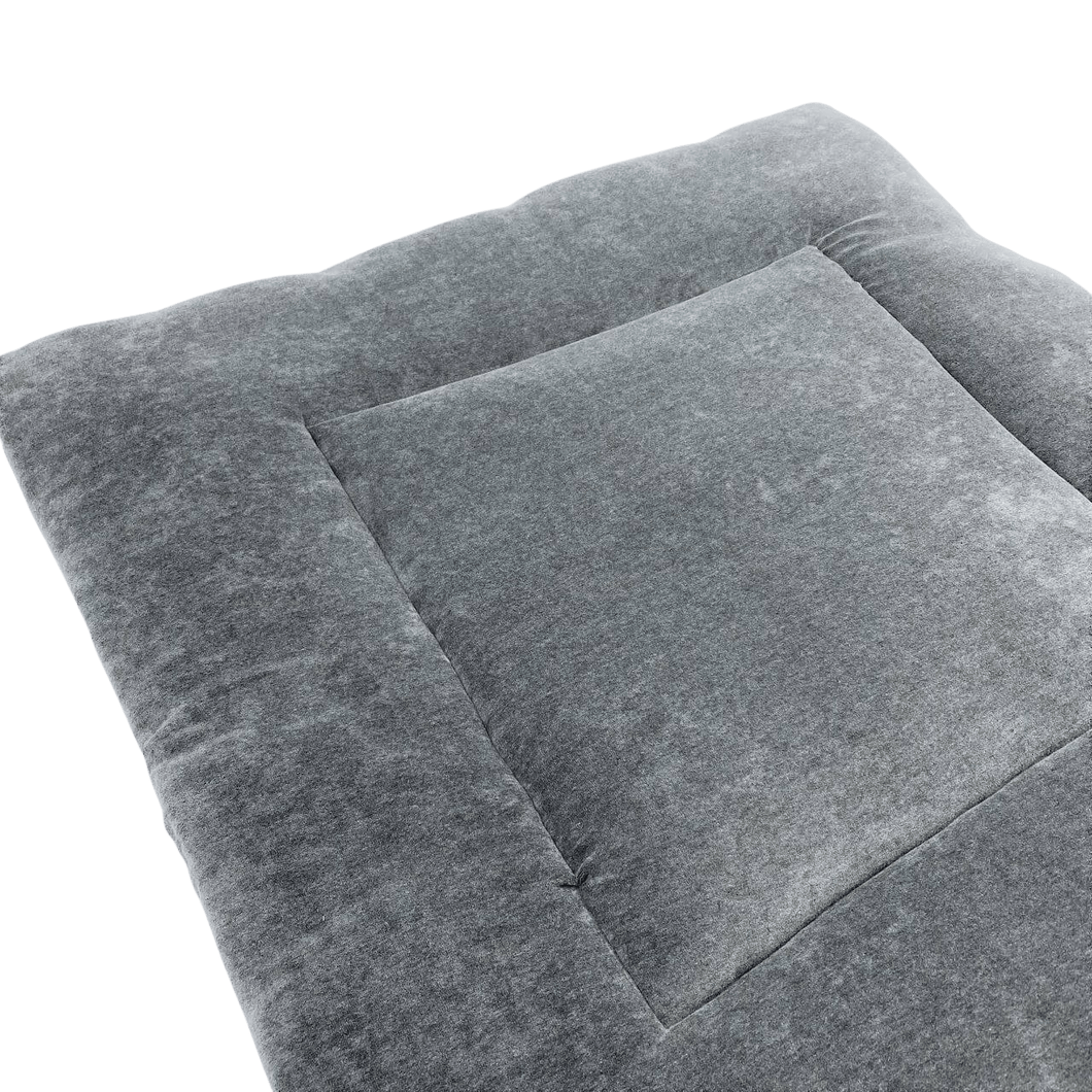 Boxkleed Velvet Nicky-donkergrijs-antraciet-velours-rond-rechth-vierk