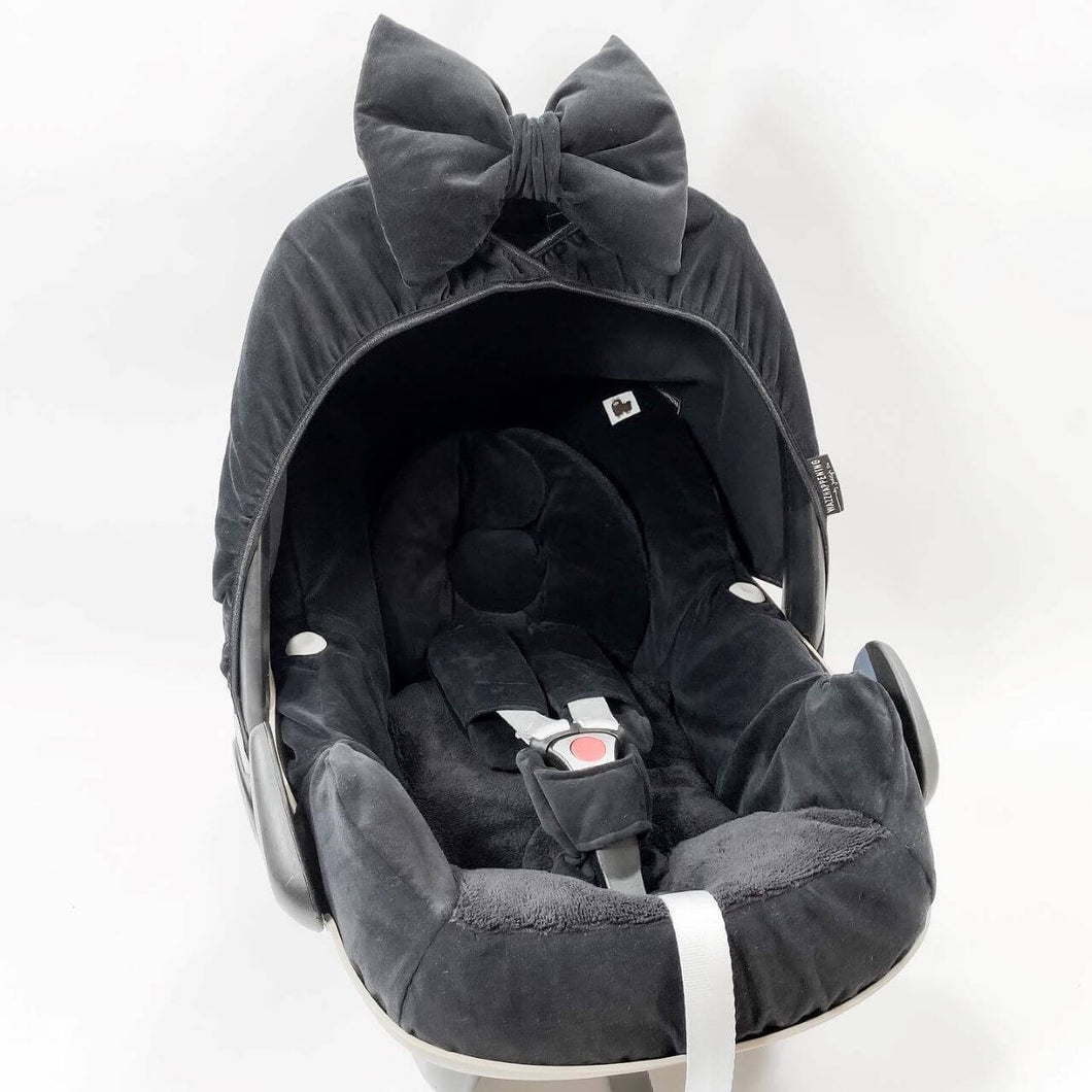 Maxi Cosi hoes Pebble Standaard Velvet zwart velours bamboo