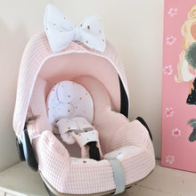 Afbeelding in Gallery-weergave laden, Maxi Cosi hoes Pebble Standaard Mave nude roze goud dot wit wafel
