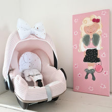 Afbeelding in Gallery-weergave laden, Maxi Cosi hoes Pebble Standaard Mave nude roze goud dot wit wafel
